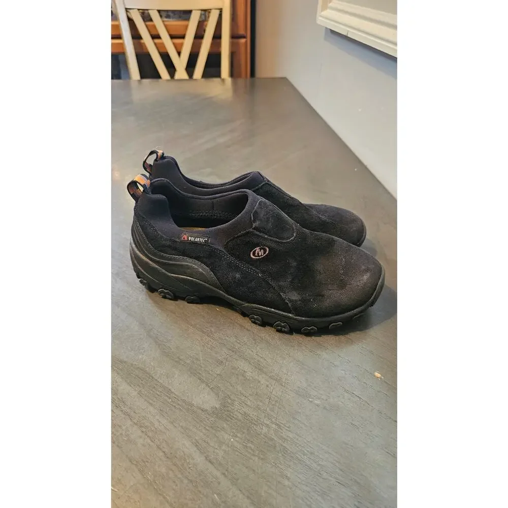 Merrell Quantum Moc Waterproof PolarTec‎ Slip On Shoes youth size 5 black shoes